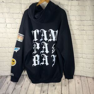 BROdenim Tampa Bay Hoodie XXL Black Medium Heavyweight Sweatshirt